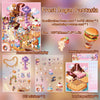 Frost Sugar Fantasia set featuring scene cards, PET stickers, and rendering bottom cards for DIY journals