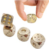 Solid Brass Gold Dice Set – 15mm Hand-Polished Game Dice