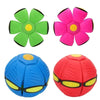 Interactive Flying Saucer Dog Toy with Deformation Fun