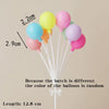 Colorful Plastic Cake Toppers for Birthday Parties & Desserts