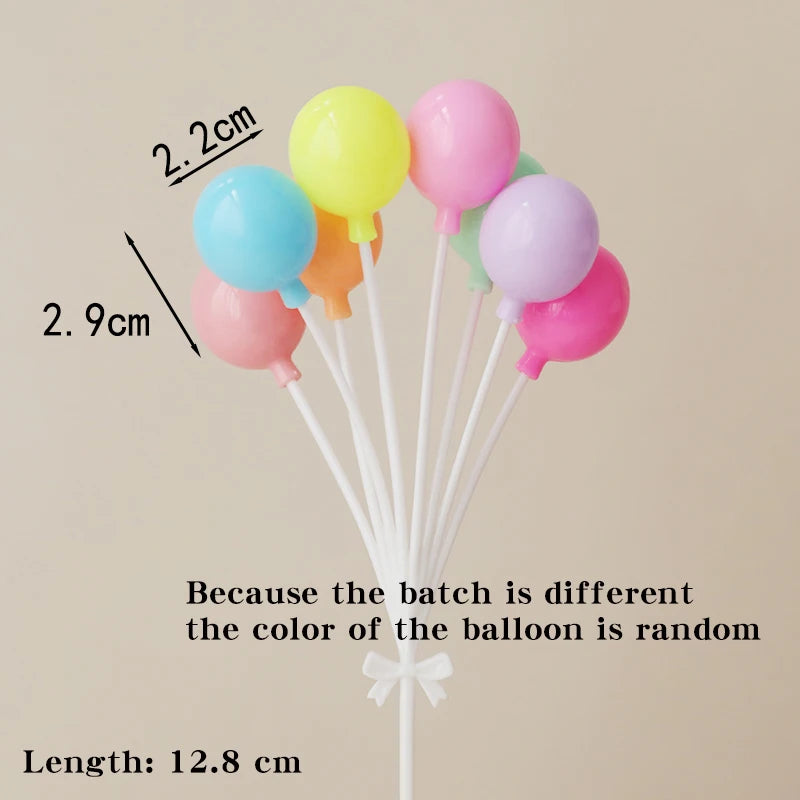 Colorful Plastic Cake Toppers for Birthday Parties & Desserts