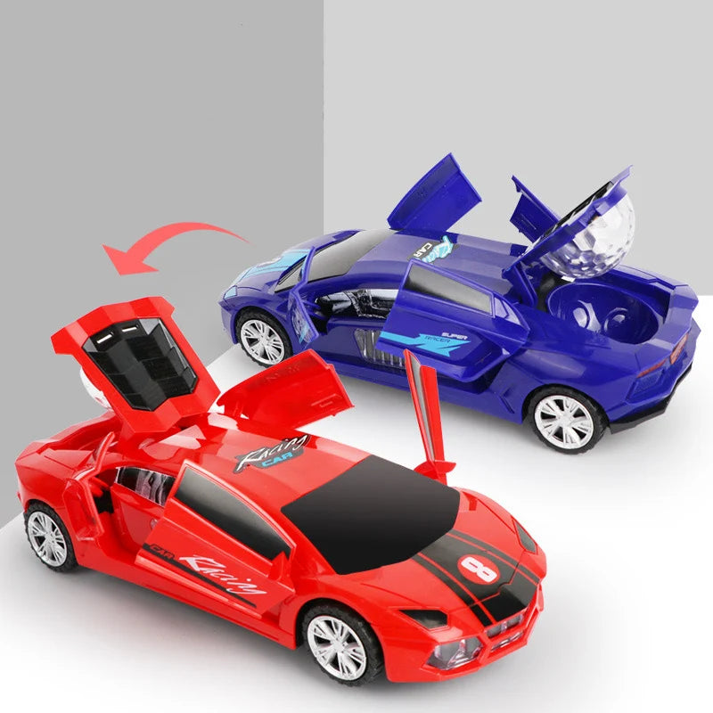 360° Spinning Stunt Racing Car with LED Lights & Music