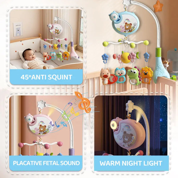 Baby Crib Mobile with Lullabies, Projector & Remote
