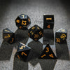 Premium 7-Piece Frosted Gemstone Polyhedral Dice Set for Tabletop RPGs