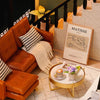 DIY Wooden Dollhouse Kit with Miniature Furniture – 3D Puzzle Craft Set