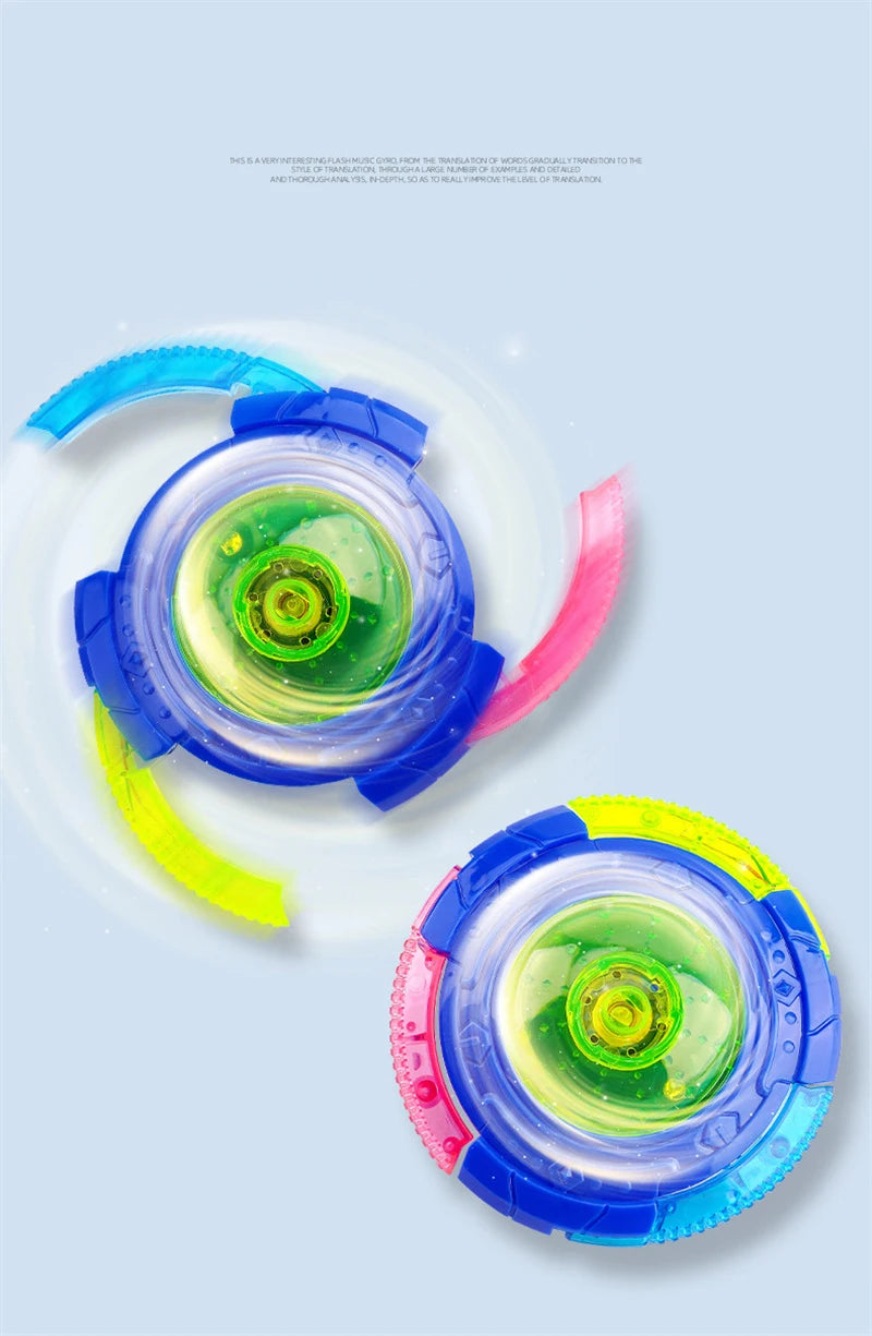 Light-Up Spinning Tops with Flashing Effects