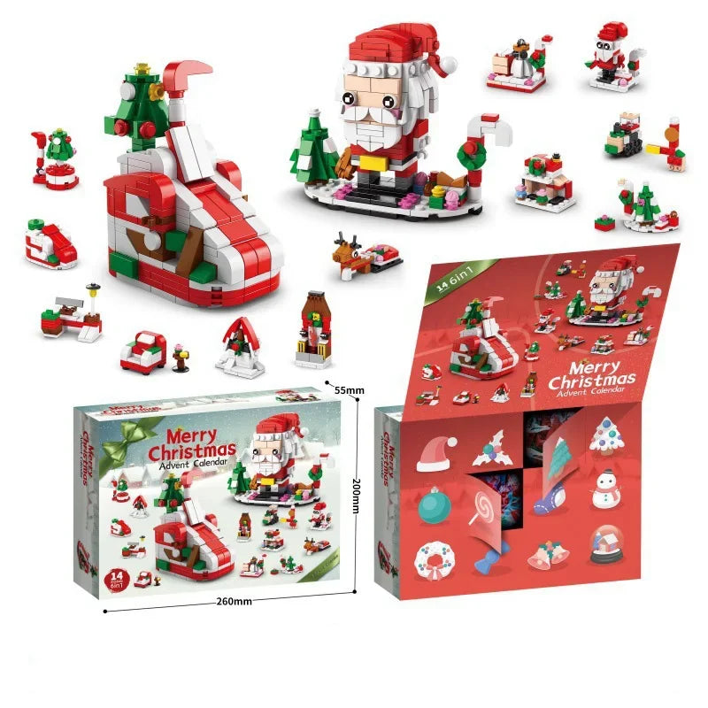 Christmas Advent Calendar Building Blocks Set