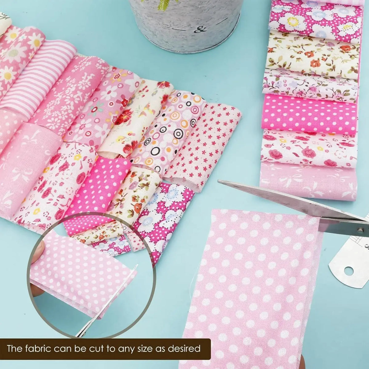 Pre-Cut Pink Cotton Jelly Rolls for Quilting & DIY Sewing