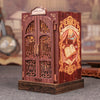 Owl Bookstore Miniature Book Nook DIY Kit with LED Lighting