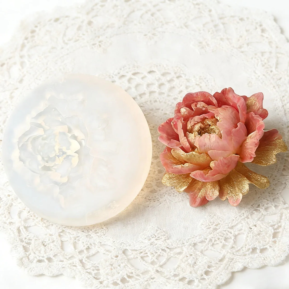 Elegant Rose Silicone Mold for Crafting and Decor
