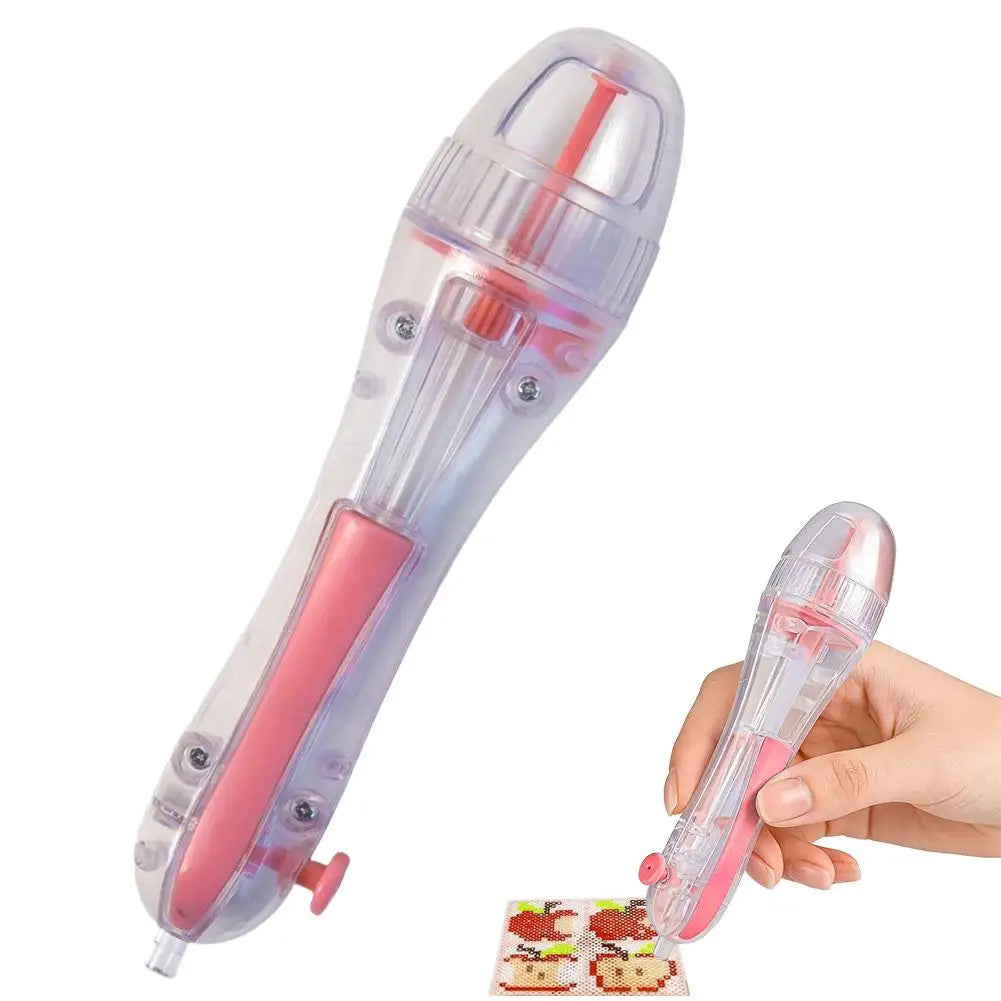 Pixel Bead Pen with Ergonomic Grip for DIY Crafts