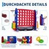 4-in-1 Giant Outdoor Game Set with Basketball Hoop & Ring Toss