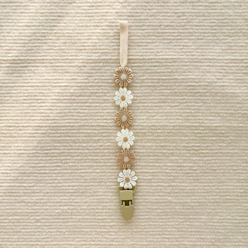 Little Daisy Baby Pacifier Clip