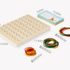 Wooden Geoboard Shape Learning Toy for Kids