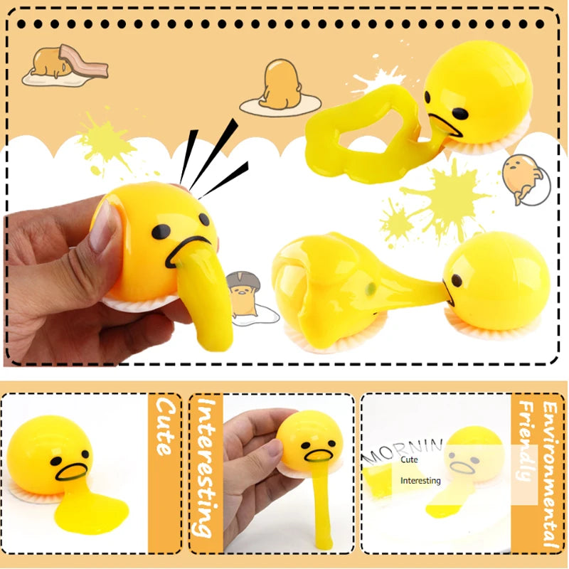 Squishy Egg Yolk Stress Ball – Funny Prank Toy