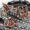 Hollow Metal Polyhedral Dragon Dice Set