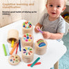 Wooden Montessori Color Sorting Toy for Toddlers