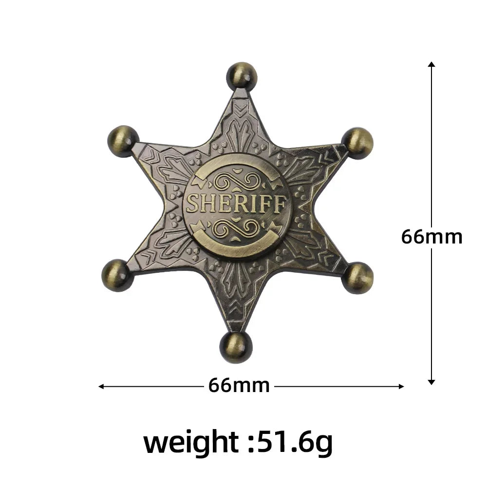 Hexagonal Metal Fidget Spinner with Smooth Rotation