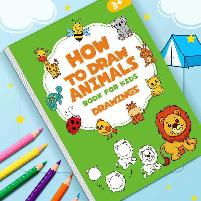 Learn to Draw Animals – 96 Step-by-Step Tutorials for All Ages