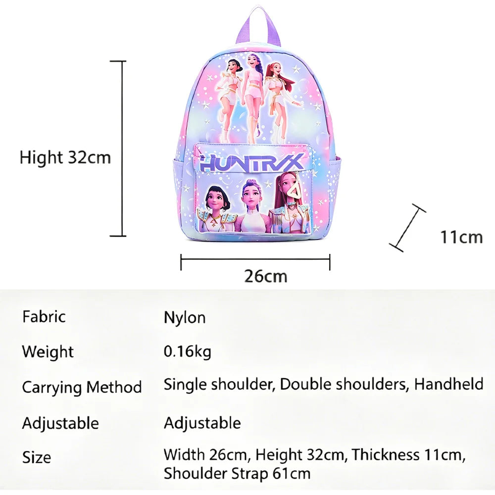 Purple 10-Inch Lightweight School Backpack for Kids