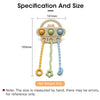 Bear Silicone Teether with Textured Pull String for Babies