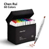 Dual-Tip Alcohol Marker Set with Brush & Chisel Tips