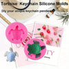 5-Piece Silicone Turtle Mold Set for Resin, Chocolate, Soap, and Cake Decorating