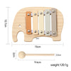 Cartoon Elephant Xylophone Musical Toy for Toddlers