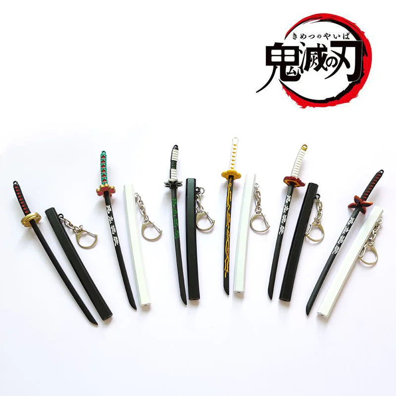 Metal Demon Slayer Katana Replica – Tanjiro Inspired Mini Samurai Sword