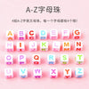 A set of colorful letter blocks for learning the English alphabet A to Z