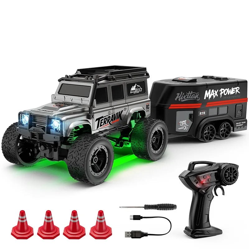 Mini Remote Control Climbing Car with Trailer