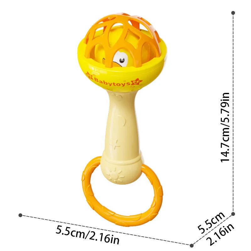 Baby Sensory Rattle Toy Set with Spinning Stacker