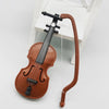 Handcrafted Miniature Wooden Violin Decoration
