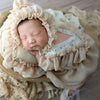 Newborn Chiffon Photography Outfit Set with Hat, Pillow & Mini Shoes