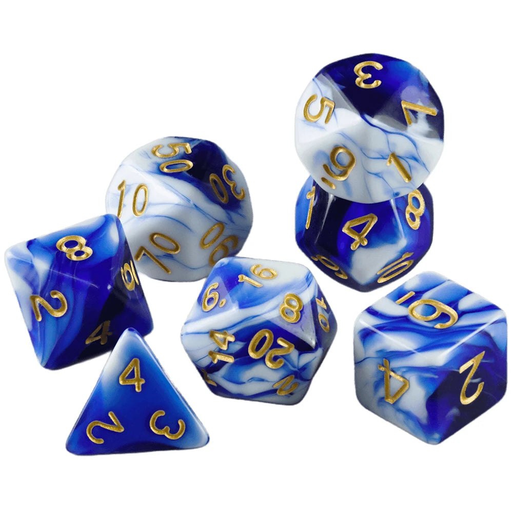 Acrylic Polyhedral Dice Set for Tabletop RPGs