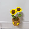 Handmade Crochet Sunflower in Pot