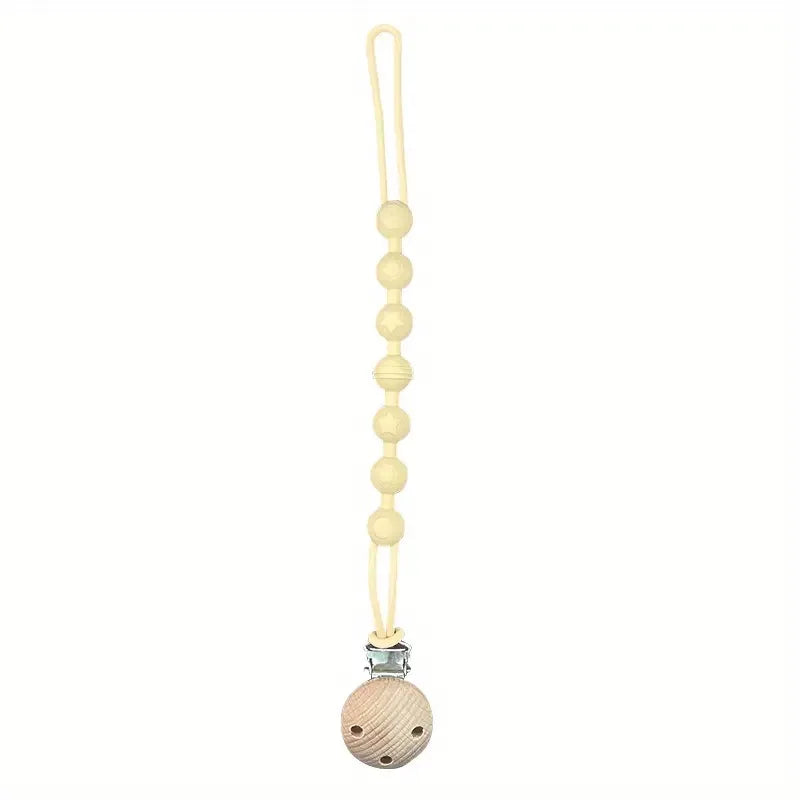 Silicone Baby Pacifier Clip with Teether
