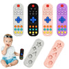 Remote Control Shaped Silicone Teether for Babies 0-12 Months