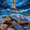 Sea Turtle Lighthouse Diamond Painting Kit
