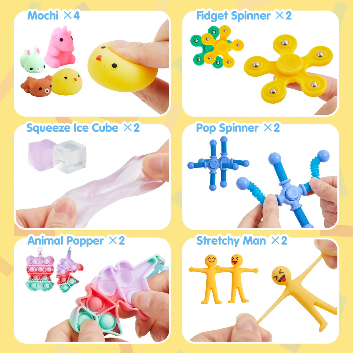 60-Pack Sensory Fidget Toys Set for Kids and Adults – Stress Relief Party Favors