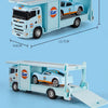 1:64 Scale Die-Cast Trailer Truck with Container - Gulf Racing Edition