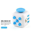 White decompression die with blue dots and a light blue top button