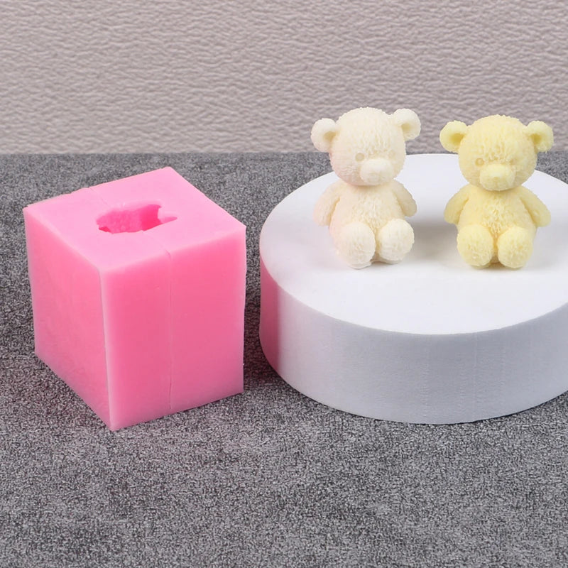 3D Bear Silicone Mold for DIY Crafts