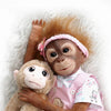 Realistic Silicone Monkey Reborn Doll – 50cm Lifelike Baby Ape
