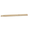 A set of three maple wood drumsticks labeled 5A, 5B, and 7A.