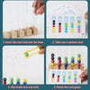 Montessori Wooden Test Tube Bead Sorting Game for Toddlers