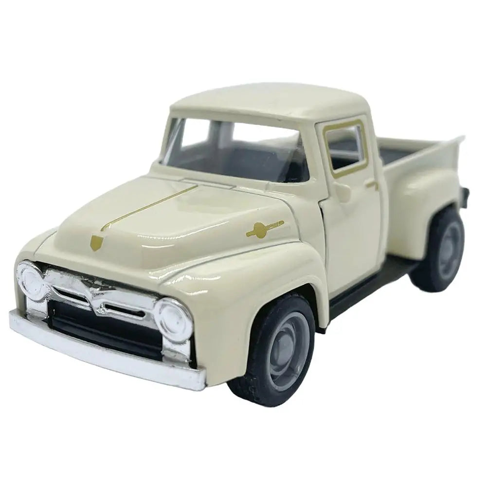 Vintage Red Die-Cast Metal Truck – Pull-Back Miniature Collectible