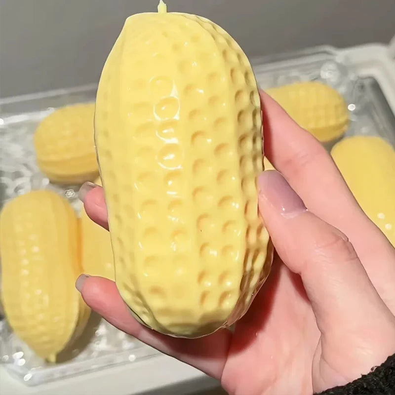 Buttery-Soft Squishy Peanut Stress Ball