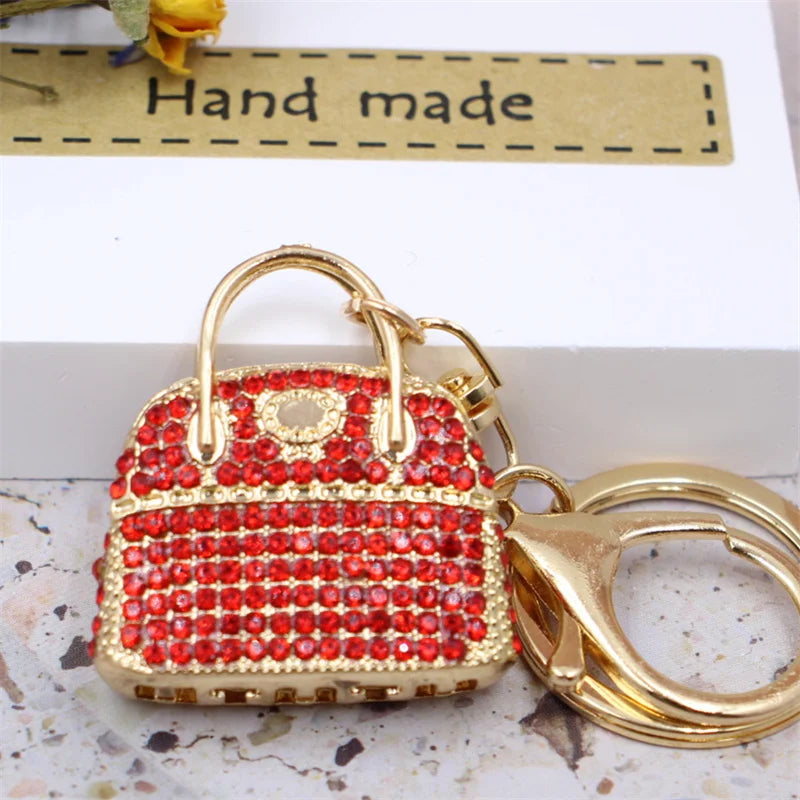 Crystal Rhinestone Handbag Keychain