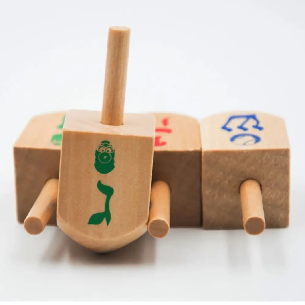 Classic Wooden Spinning Tops for Kids